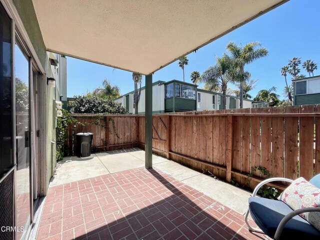 view of patio / terrace with a fenced backyard