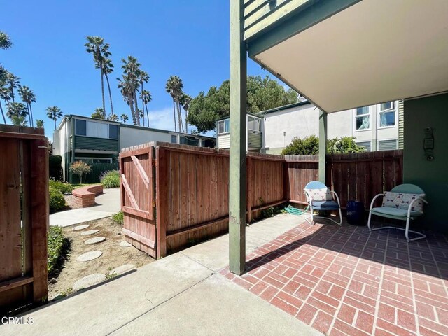 view of patio / terrace with fence