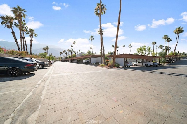 3155 E Ramon Rd Unit 607, Palm Springs, CA 92264 - view of decorative road featuring a mountain view