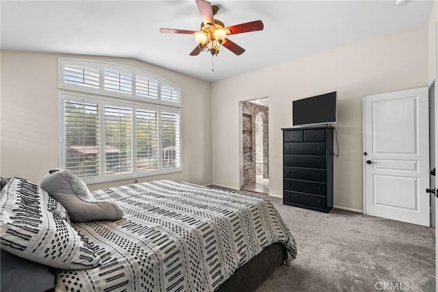 30463 Vineyard Ln, Castaic, CA 91384 - carpeted bedroom with baseboards and ceiling fan