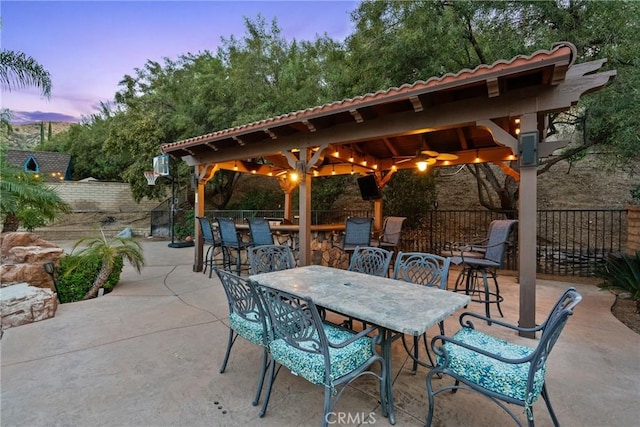30463 Vineyard Ln, Castaic, CA 91384 - view of patio featuring a gazebo