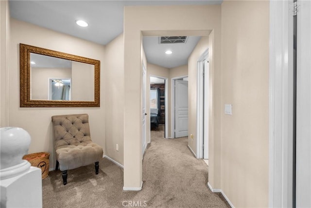 30463 Vineyard Ln, Castaic, CA 91384 - hallway featuring carpet floors, baseboards, and recessed lighting