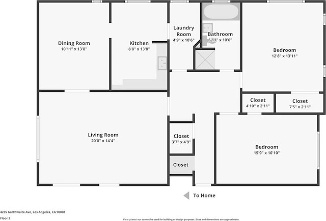 4235 Garthwaite Ave, Los Angeles, CA 90008 - room layout