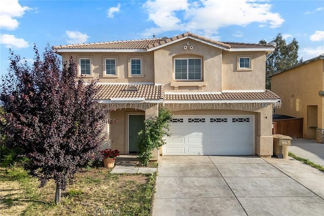 14271 Blackstone St, Hesperia, CA 92345 - view of front of house featuring a tile roof, driveway, and stucco siding