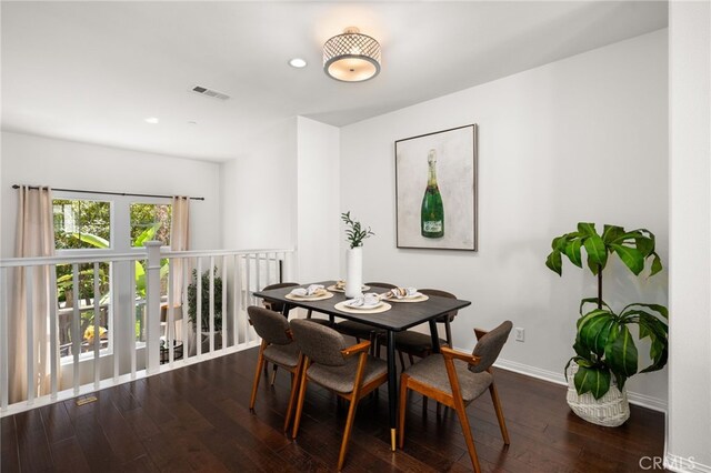 68 Webber Way, Buena Park, CA 90621 - dining room featuring hardwood / wood-style flooring, recessed lighting, and baseboards