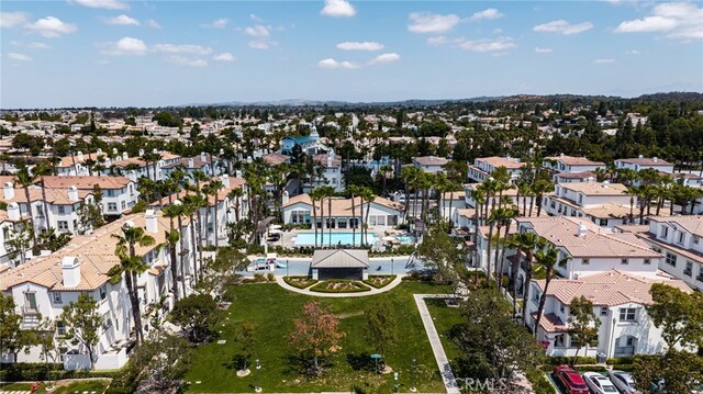 68 Webber Way, Buena Park, CA 90621 - aerial perspective of suburban area with a pool area