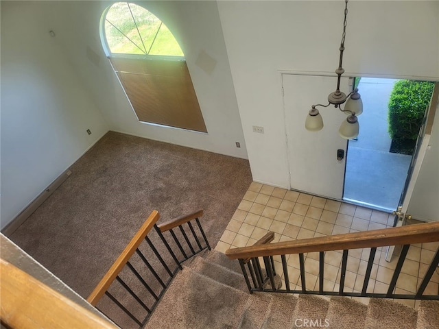 1616 Bluebell St, Lancaster, CA 93535 - staircase with carpet flooring