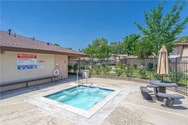 2142 S Mountain Ave, Ontario, CA 91762 - view of swimming pool with a hot tub