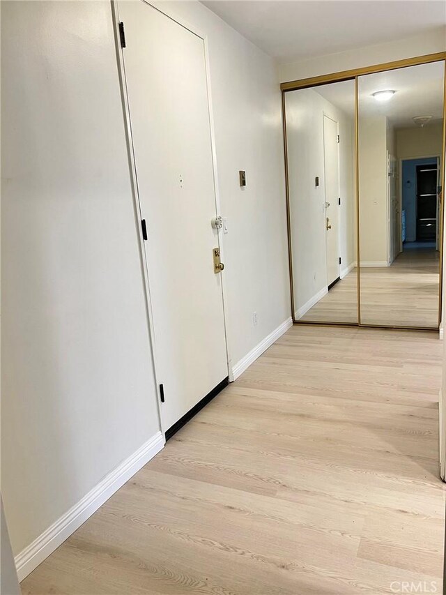900 Euclid St Unit 307, Santa Monica, CA 90403 - hallway with light wood finished floors and baseboards