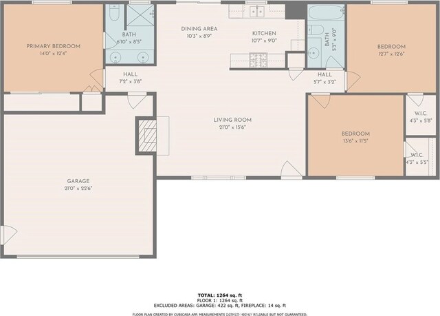 21918 Mohican Ave, Apple Valley, CA 92307 - view of property floor plan