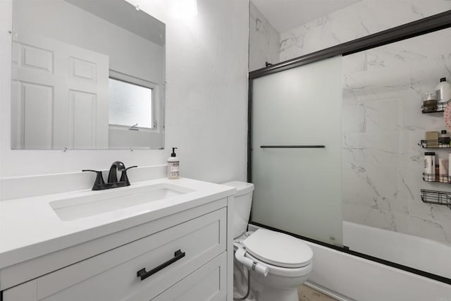 425961 Maryland St, San Diego, CA 92103 - full bathroom with toilet, vanity, and combined bath / shower with glass door