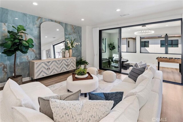 59 Dorado, Irvine, CA 92618 - living room with wood finished floors and recessed lighting