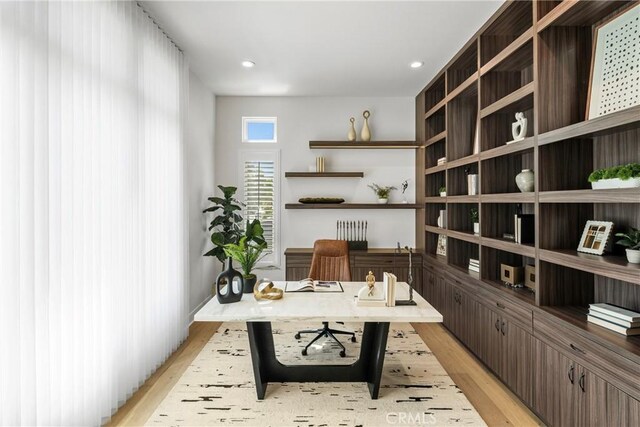 59 Dorado, Irvine, CA 92618 - office space featuring light wood-type flooring, radiator heating unit, and recessed lighting