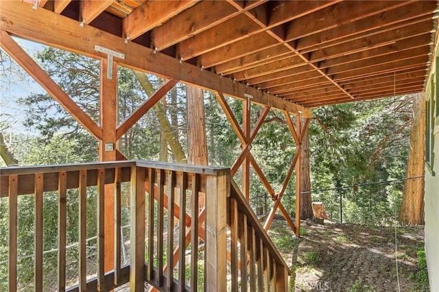 24514 Albrun Dr, Crestline, CA 92325 - view of wooden deck