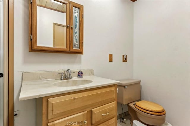 24514 Albrun Dr, Crestline, CA 92325 - bathroom with toilet and vanity