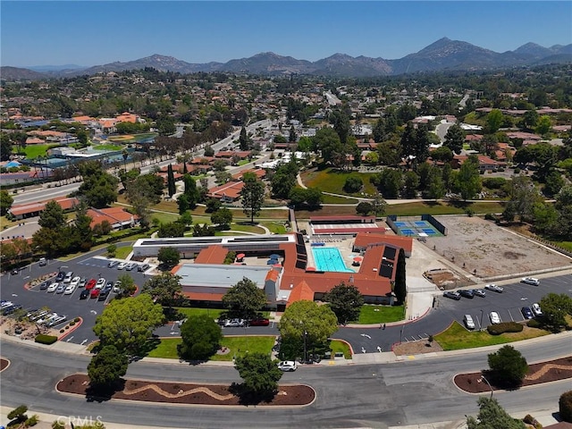 12488 Mantilla Rd, San Diego, CA 92128 - aerial view of mountains and a pool