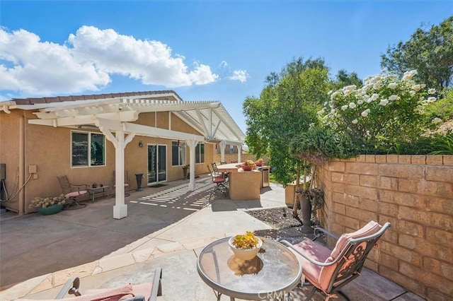 29661 Cambridge Ave, Castaic, CA 91384 - view of patio / terrace featuring a pergola