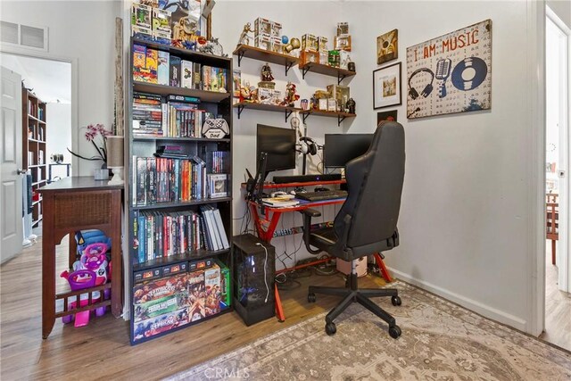 3770 Blue Ridge Rd, Creston, CA 93432 - office with wood finished floors and baseboards