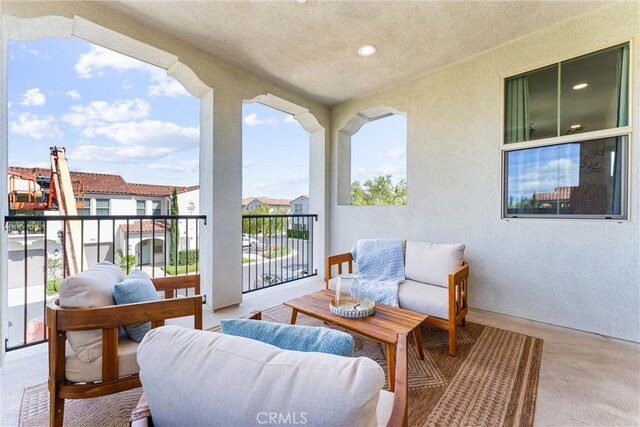 balcony with an outdoor living space