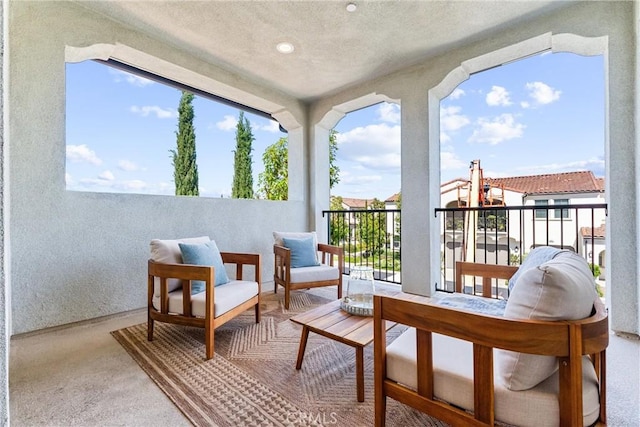 view of balcony