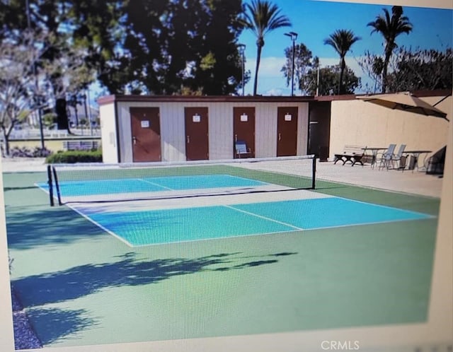 25813 Sandy Lodge Rd, Menifee, CA 92586 - view of tennis court with fence