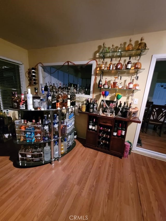 25813 Sandy Lodge Rd, Menifee, CA 92586 - indoor dry bar featuring wood finished floors