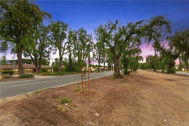 view of asphalt road