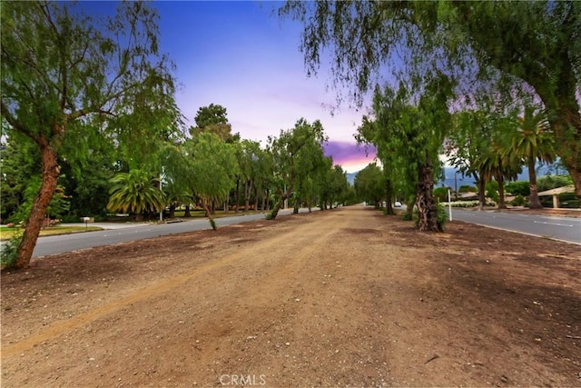view of asphalt road