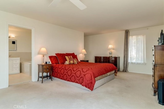 425 Calle Cielo, Nipomo, CA 93444 - bedroom with carpet, ensuite bathroom, and ceiling fan