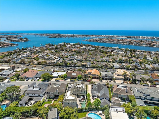 530 Kings Rd, Newport Beach, CA 92663 - aerial perspective of suburban area featuring a nearby body of water