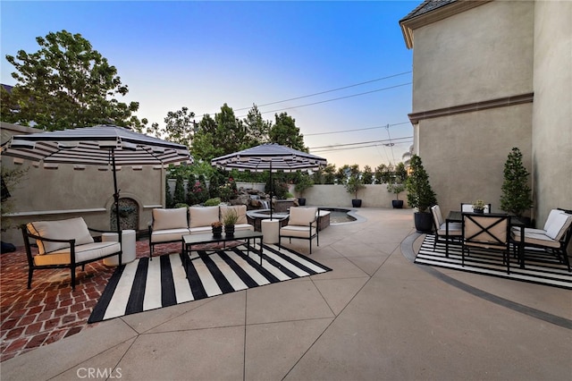 530 Kings Rd, Newport Beach, CA 92663 - view of patio / terrace featuring an outdoor living space
