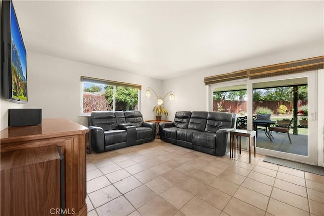 1412 Alta Mesa Way, Brea, CA 92821 - living room featuring light tile patterned flooring and plenty of natural light