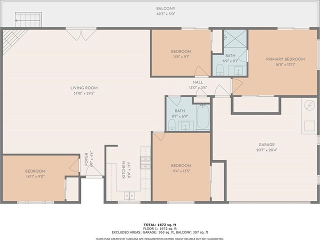 16739 Mission St, Hesperia, CA 92345 - home floor plan