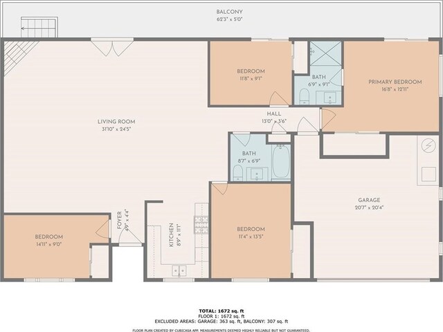 16739 Mission St, Hesperia, CA 92345 - view of home floor plan