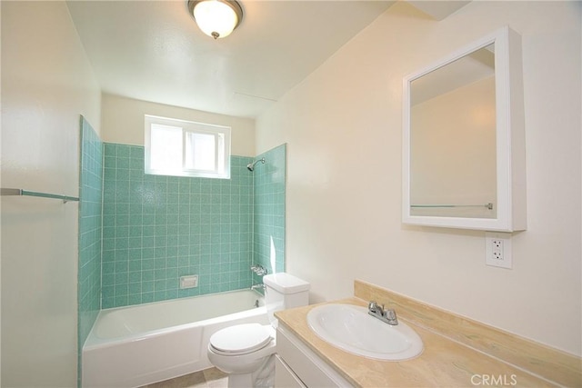 2400 Marshallfield Ln, Redondo Beach, CA 90278 - full bath with toilet, vanity, and bathtub / shower combination