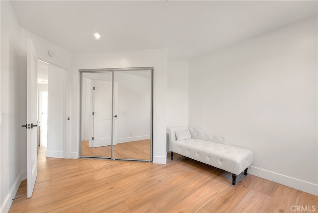 27 Burriana, San Clemente, CA 92672 - living area with light wood-type flooring, baseboards, and recessed lighting