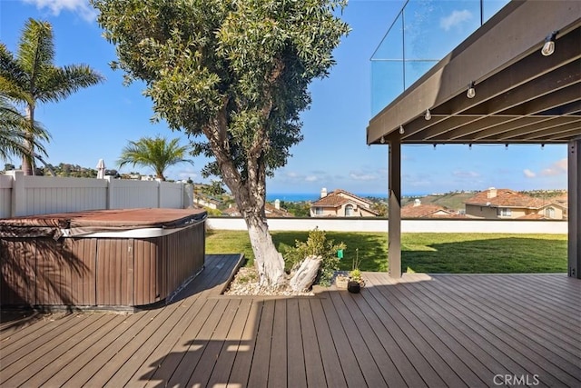 27 Burriana, San Clemente, CA 92672 - wooden deck with a hot tub