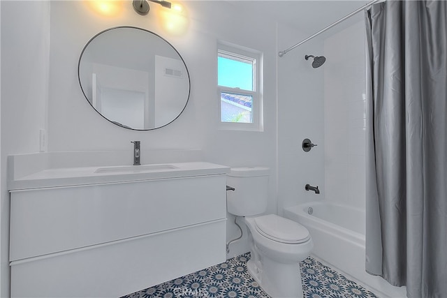 27 Burriana, San Clemente, CA 92672 - bathroom featuring toilet, vanity, and shower / bath combo