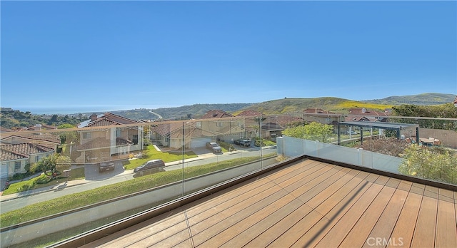 27 Burriana, San Clemente, CA 92672 - wooden deck with a residential view and a mountain view