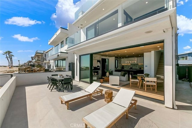 5007 Seashore Dr, Newport Beach, CA 92663 - view of patio featuring outdoor dining area