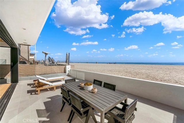 5007 Seashore Dr, Newport Beach, CA 92663 - view of patio / terrace with a water view and outdoor dining space