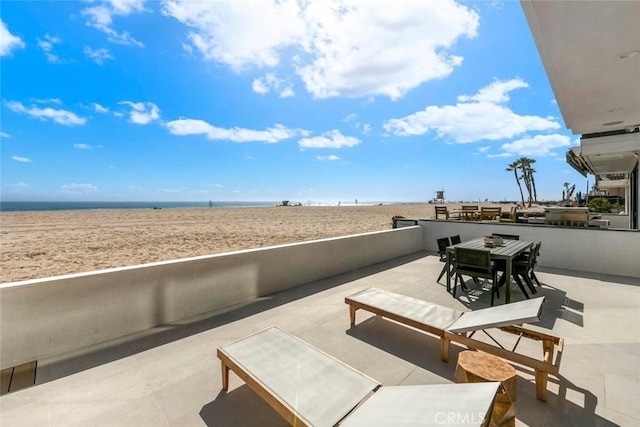 5007 Seashore Dr, Newport Beach, CA 92663 - view of patio / terrace with a water view