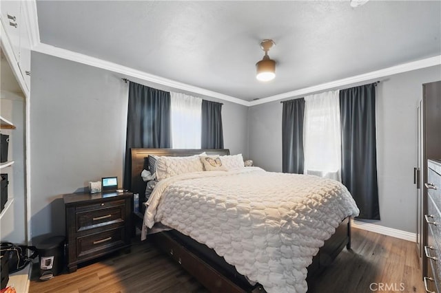 9489 Muroc St, Bellflower, CA 90706 - bedroom with ornamental molding, wood finished floors, and baseboards