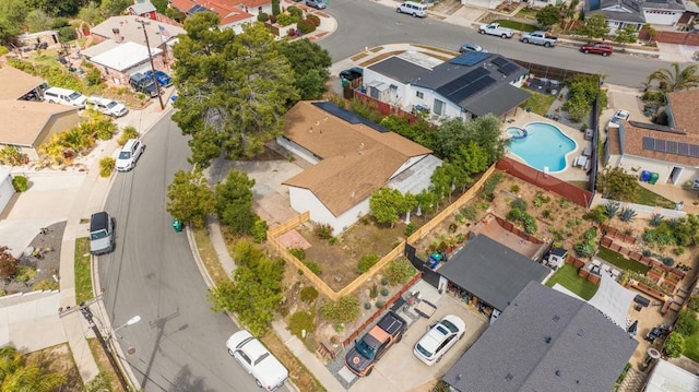 4585 Mount Henry Pl, San Diego, CA 92117 - aerial view of residential area with a pool