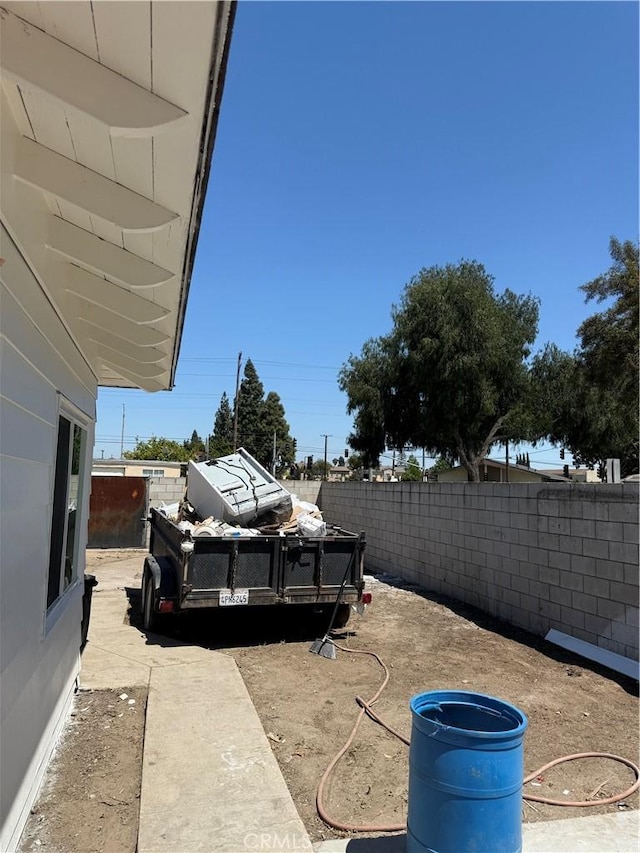 view of patio / terrace featuring a fenced backyard