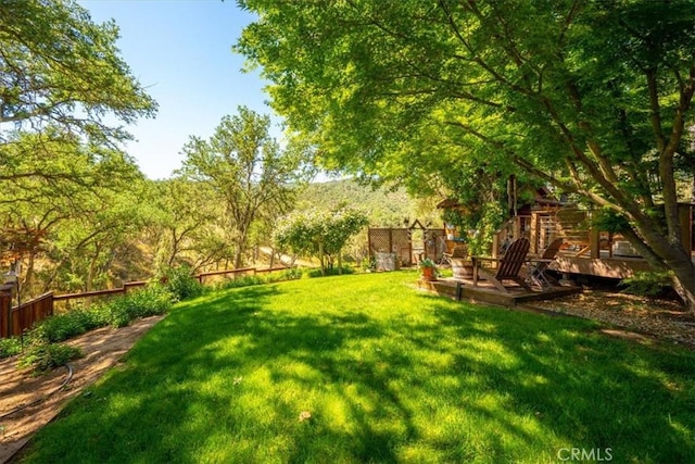 1762 Southfork Pl, Paso Robles, CA 93446 - view of yard featuring a wooden deck