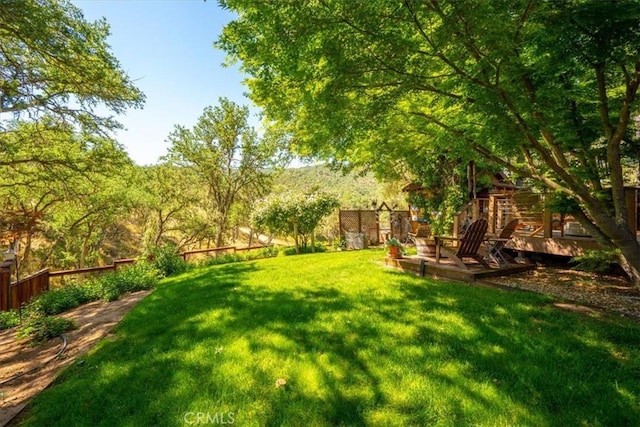1762 Southfork Pl, Paso Robles, CA 93446 - view of yard with a deck
