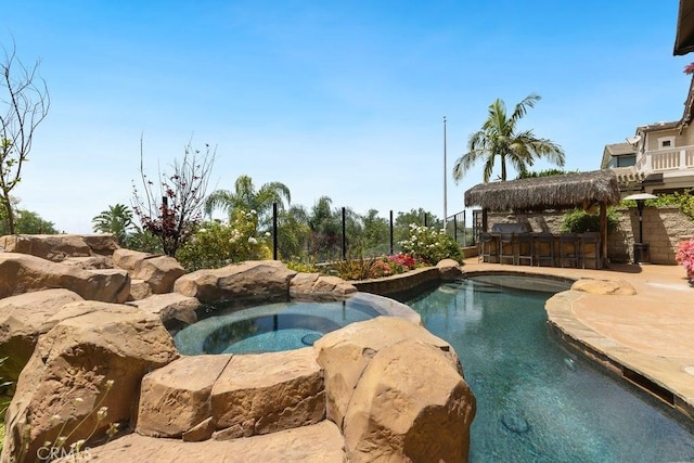 4067 Hoosier Lawn Way, Yorba Linda, CA 92886 - outdoor pool with an in-ground hot tub