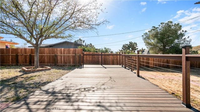 57966 El Dorado Dr, Yucca Valley, CA 92284 - deck featuring a fenced backyard