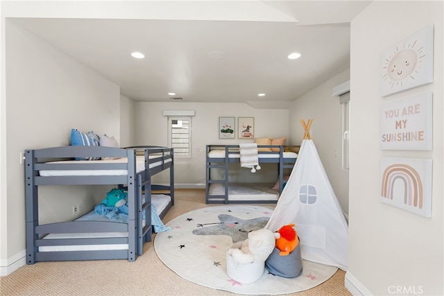 1554 E Oceanfront, Newport Beach, CA 92661 - carpeted bedroom featuring baseboards and recessed lighting